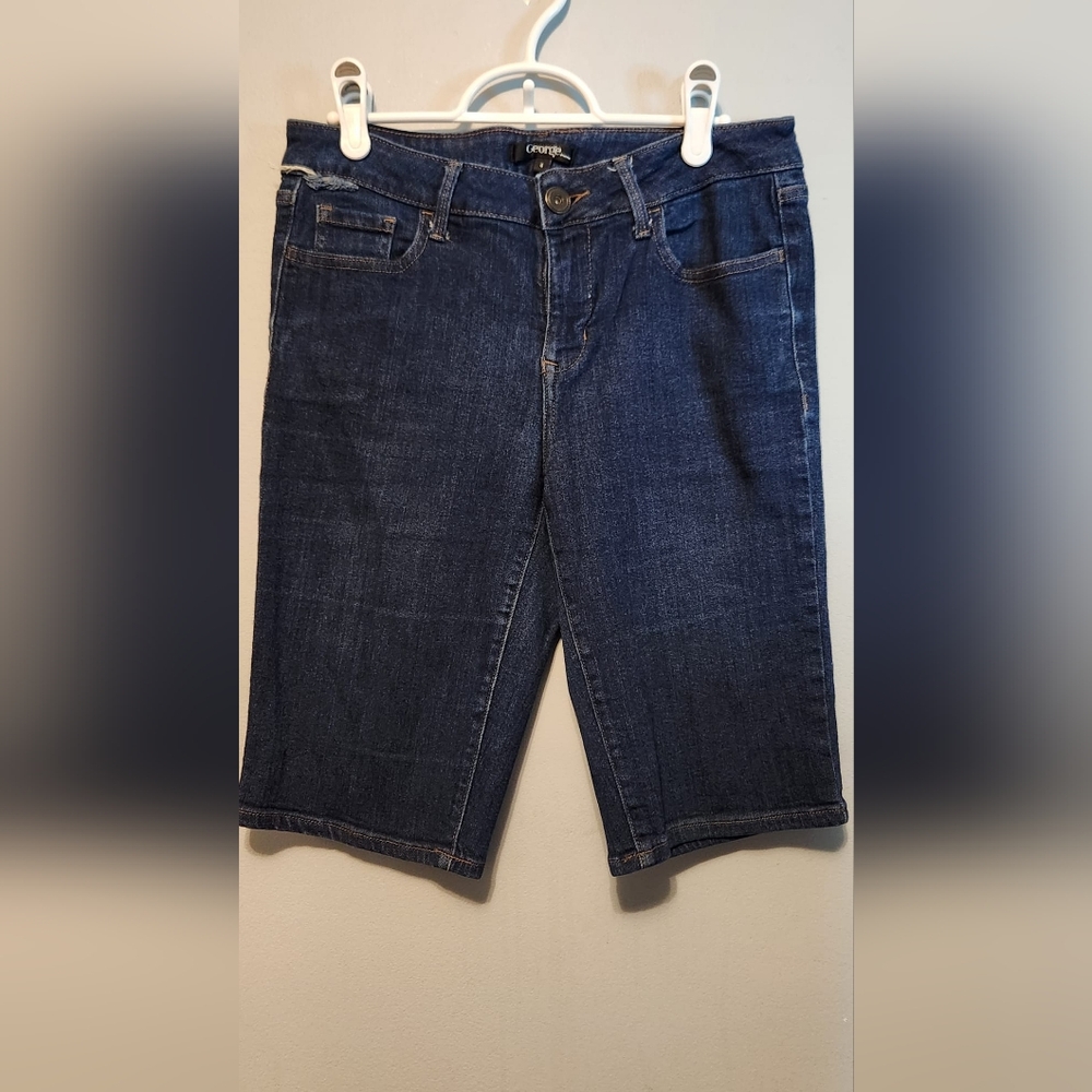 George Dark Blue Jean Shorts